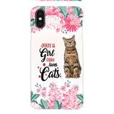 CUSTOMIZED JUST A GIRL WHO LOVES CATS PHONE CASE NEYN3