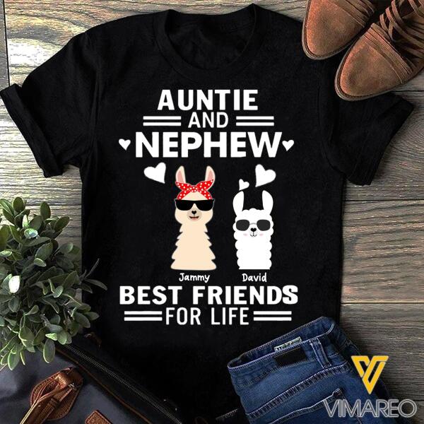 PERSONALIZED AUNTIE AND NEPHEW TSHIRT PRINTED JUL-HQ05