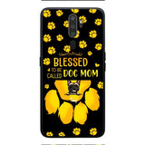 BLESSED TO BE CALLED DOG MOM PERSONALIZED PHONE CASE