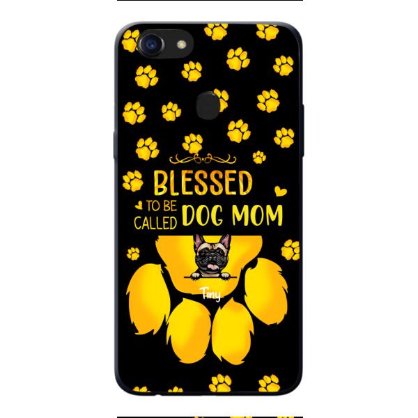 BLESSED TO BE CALLED DOG MOM PERSONALIZED PHONE CASE