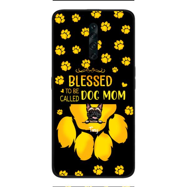BLESSED TO BE CALLED DOG MOM PERSONALIZED PHONE CASE
