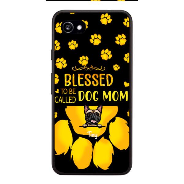 BLESSED TO BE CALLED DOG MOM PERSONALIZED PHONE CASE
