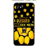 BLESSED TO BE CALLED DOG MOM PERSONALIZED PHONE CASE