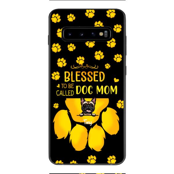 BLESSED TO BE CALLED DOG MOM PERSONALIZED PHONE CASE