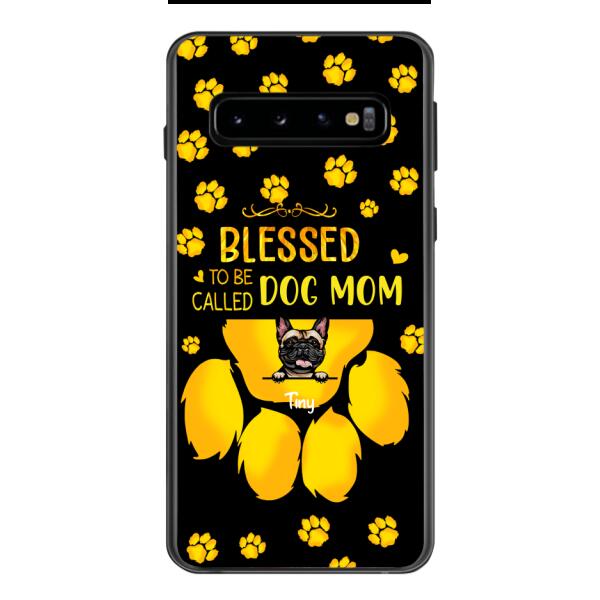 BLESSED TO BE CALLED DOG MOM PERSONALIZED PHONE CASE