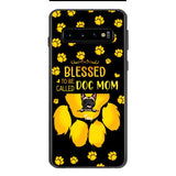 BLESSED TO BE CALLED DOG MOM PERSONALIZED PHONE CASE