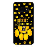 BLESSED TO BE CALLED DOG MOM PERSONALIZED PHONE CASE