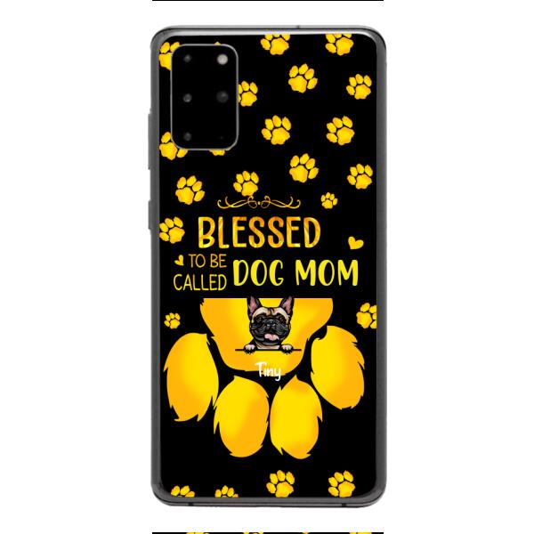 BLESSED TO BE CALLED DOG MOM PERSONALIZED PHONE CASE