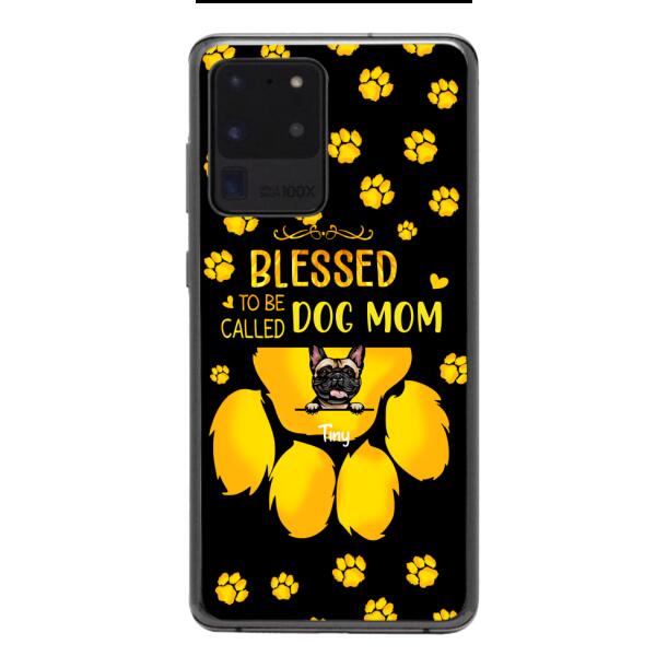 BLESSED TO BE CALLED DOG MOM PERSONALIZED PHONE CASE