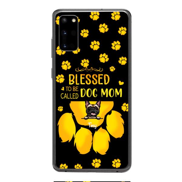 BLESSED TO BE CALLED DOG MOM PERSONALIZED PHONE CASE