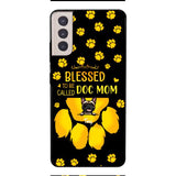BLESSED TO BE CALLED DOG MOM PERSONALIZED PHONE CASE