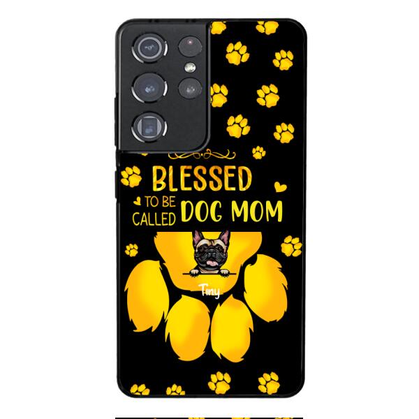 BLESSED TO BE CALLED DOG MOM PERSONALIZED PHONE CASE