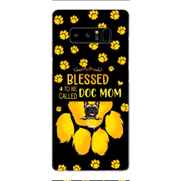 BLESSED TO BE CALLED DOG MOM PERSONALIZED PHONE CASE