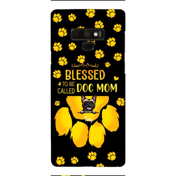BLESSED TO BE CALLED DOG MOM PERSONALIZED PHONE CASE