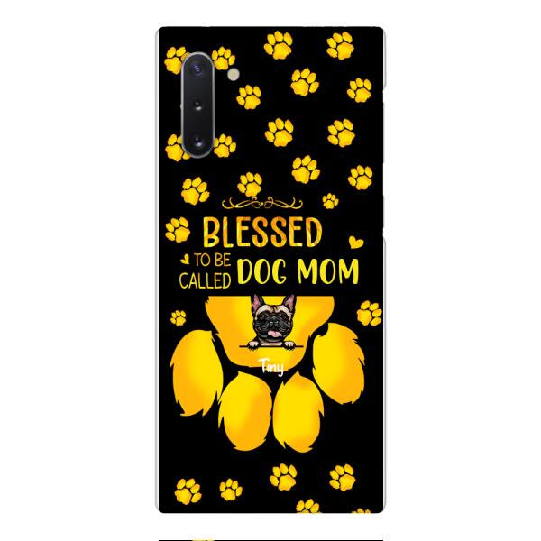BLESSED TO BE CALLED DOG MOM PERSONALIZED PHONE CASE