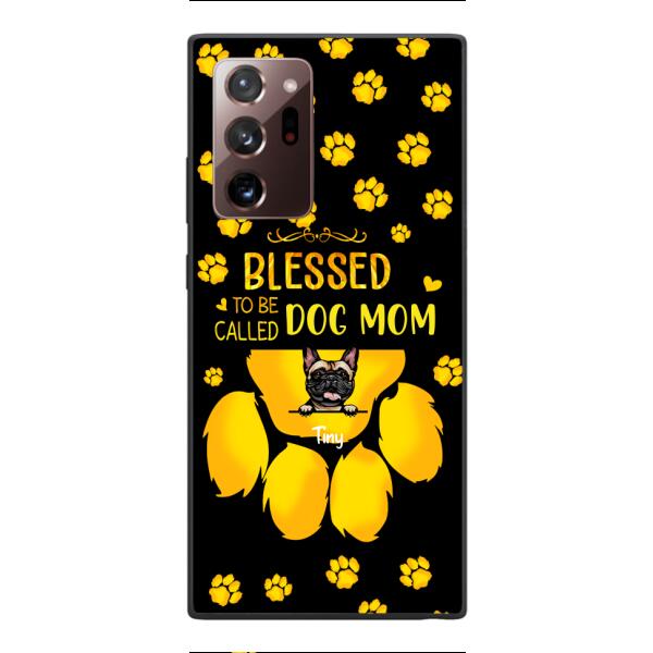 BLESSED TO BE CALLED DOG MOM PERSONALIZED PHONE CASE