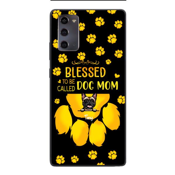 BLESSED TO BE CALLED DOG MOM PERSONALIZED PHONE CASE