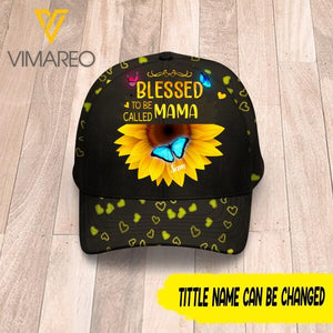 BLESSED TO BE CALLED PERSONALIZED CAP 3D PRINTED