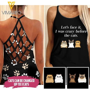 CUSTOMIZED LET FACE CAT CRISS CROSS TANK