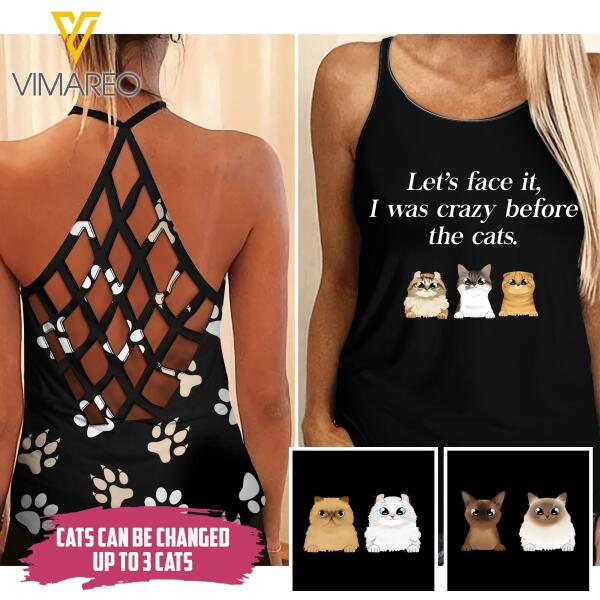 CUSTOMIZED LET FACE CAT CRISS CROSS TANK