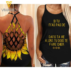 PERSONALIZED Bernese Mountain DOG CRISS CROSS TANK TOP PRINTED JUL-HQ08