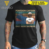 PERSONALIZED PONTOON CAPTAIN TSHIRT PRINTED JUL-DT16