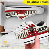 CUSTOMIZED DOG JEEP LOW TOP SHOES