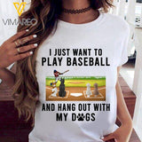 PERSONALIZED DOG BASEBALL TSHIRT