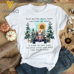 CUSTOMIZED DOG JEEP WHITE SHIRT TNLN2207