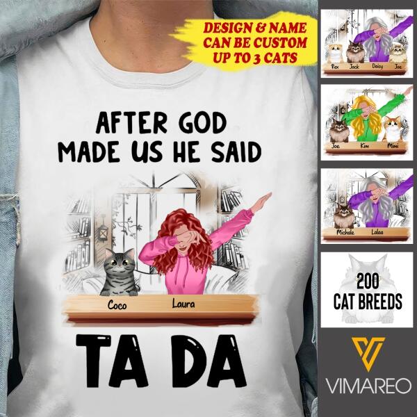 PERSONALIZED CAT TSHIRT PRINTED JUL-MA27