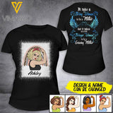 PERSONALIZED  STRONGER MOM TSHIRT FOR WOMEN NEY84A