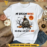 PERSONALIZED HALLOWEEN JEEP GIRL TSHIRT TNMQ1008