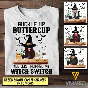 Personalized Halloween Cat Tshirt Printed AUG-MA10