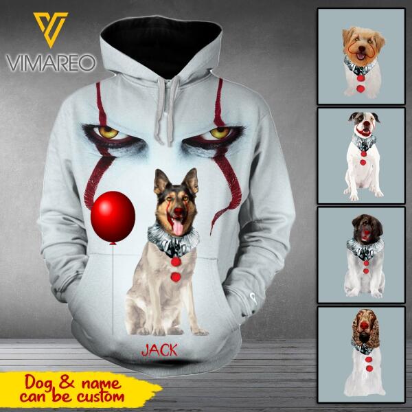 Personalized IT Dog Hoodie Printed AUG-MA16