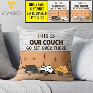 PERSONALIZED SLEEPING CATS PILLOW TNTN1908