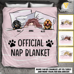 PERSONALIZED DOG OFFICIAL NAP BLANKET TNMQ2008