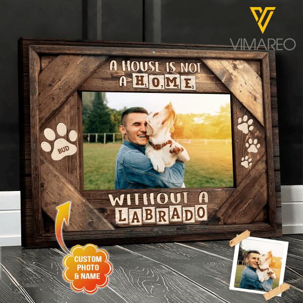 Personalized Labrado Dog Canvas Printed AUG-MA24