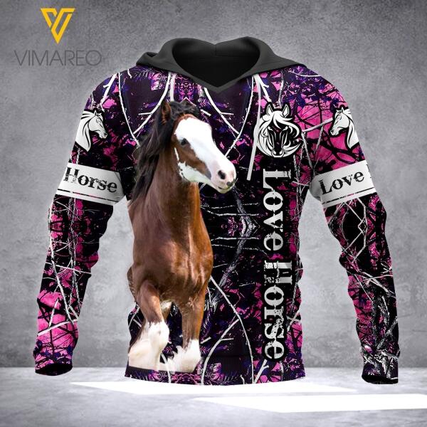 Personalized Love Horse Hoodie Printed JUE-HQ11