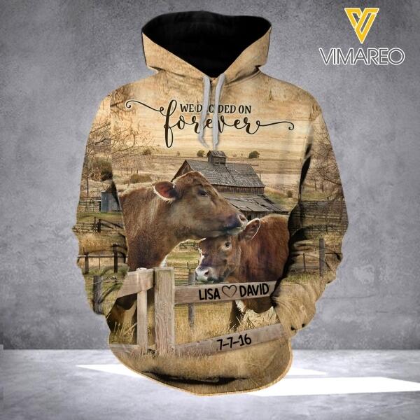 Personalized Angus Cattle Tshirt 3D Printed AUG-HQ25