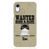 wanted cats personailized phone case print 3d for cat lover