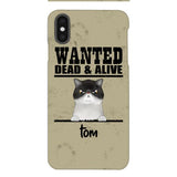 wanted cats personailized phone case print 3d for cat lover