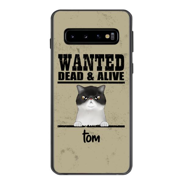 wanted cats personailized phone case print 3d for cat lover