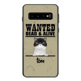 wanted cats personailized phone case print 3d for cat lover