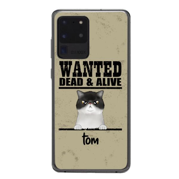 wanted cats personailized phone case print 3d for cat lover