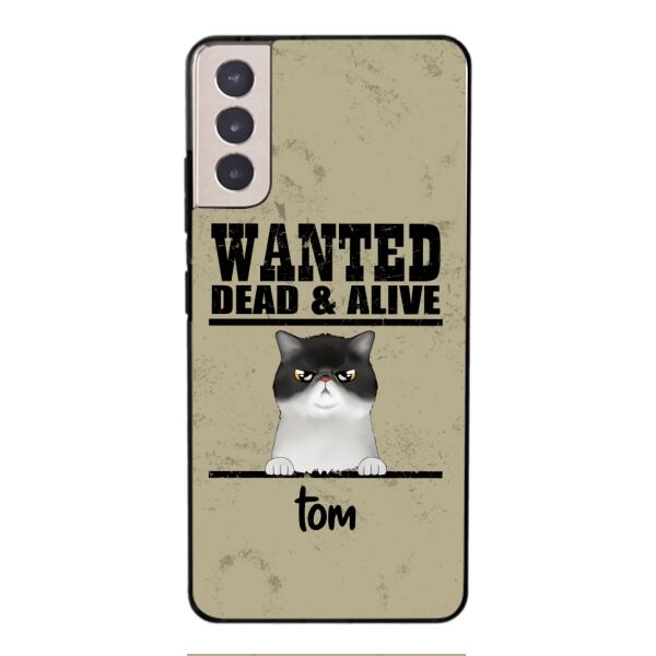 wanted cats personailized phone case print 3d for cat lover