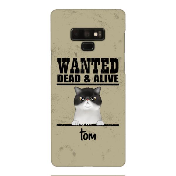 wanted cats personailized phone case print 3d for cat lover