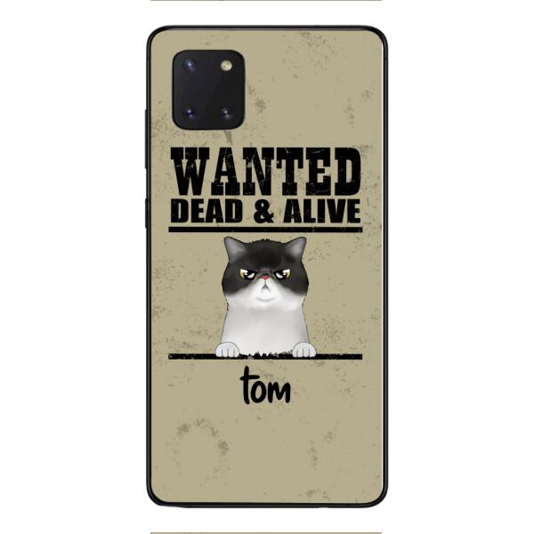 wanted cats personailized phone case print 3d for cat lover