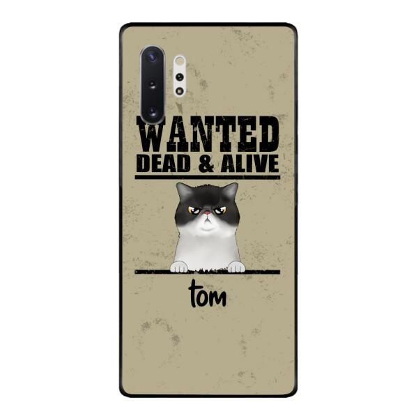 wanted cats personailized phone case print 3d for cat lover