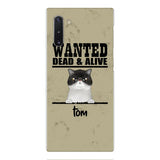 wanted cats personailized phone case print 3d for cat lover
