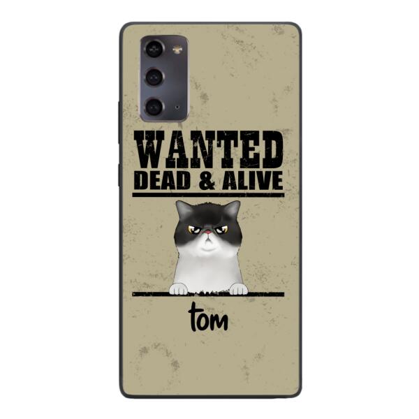 wanted cats personailized phone case print 3d for cat lover